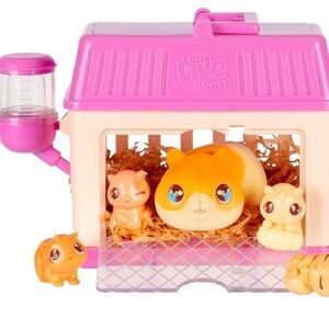 Pink and Cream Hamster Playset